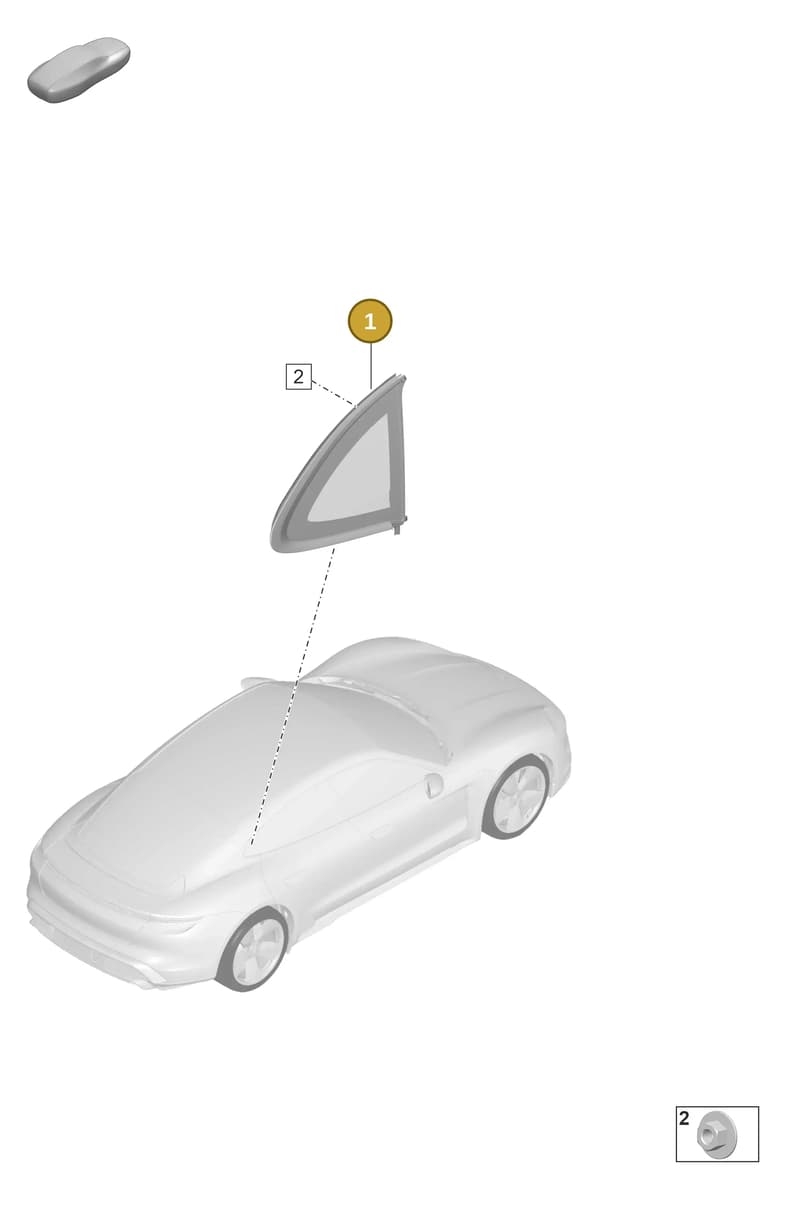 9J0845298AF03C — Porsche Taycan Sport Turismo (2019-2024) diagram p56805040, position 1