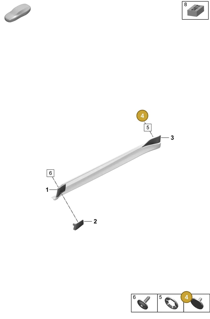 9J0853755 — Porsche Taycan Sport Turismo (2023-2025) diagram p64810400, position 4