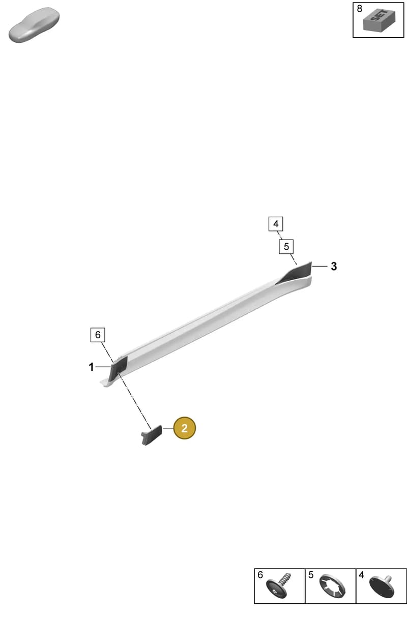 9J0854631OK1 — Porsche Taycan Sport Turismo (2023-) diagram p64810400, position 2