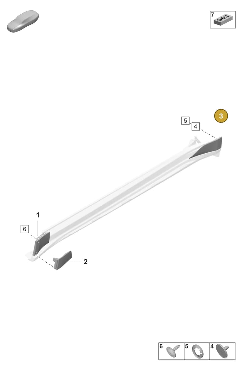 9J0854633OK1 — Porsche Taycan Sport Turismo (2019-2024) diagram p56810400, position 3