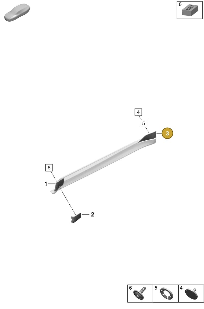 9J0854634OK1 — Porsche Taycan Sport Turismo (2023-) diagram p64810400, position 3