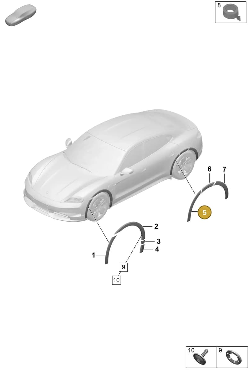 9J0854820EYG2X — Porsche Taycan Sport Turismo (2023-) diagram p64810300, position 5