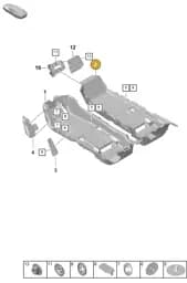 9J0863102COW4 Porsche Flooring, Carpet (Bramble OW4)