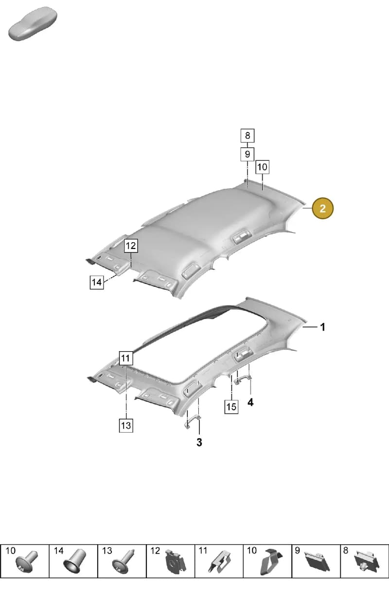 9J0867501ROC9 — Porsche Taycan Sport Turismo (2023-) diagram p64807310, position 2