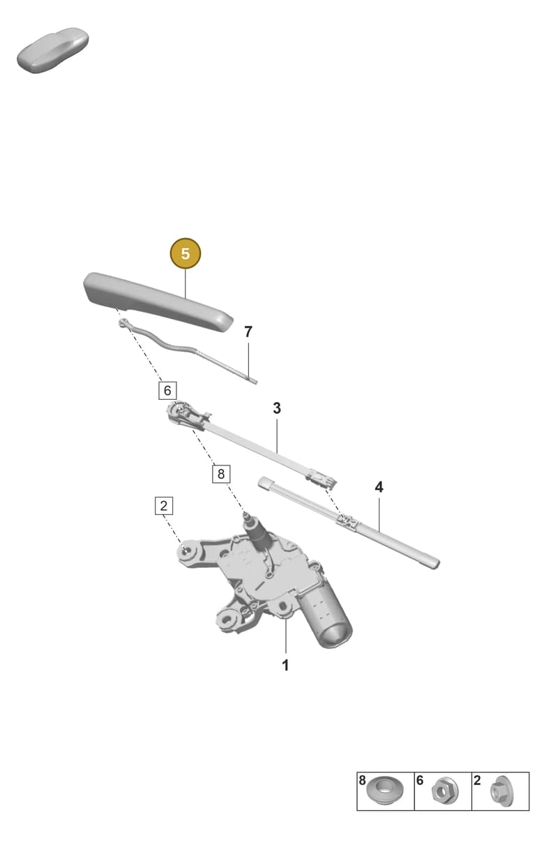 9J0955435A — Porsche Taycan Sport Turismo (2019-2024) diagram p56904010, position 5