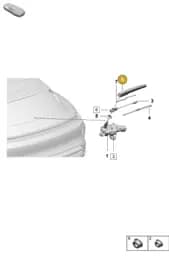 9J0955435A Porsche Cap for Wiper Arm
