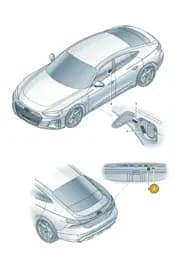 9J1010539 Porsche Warning Sign