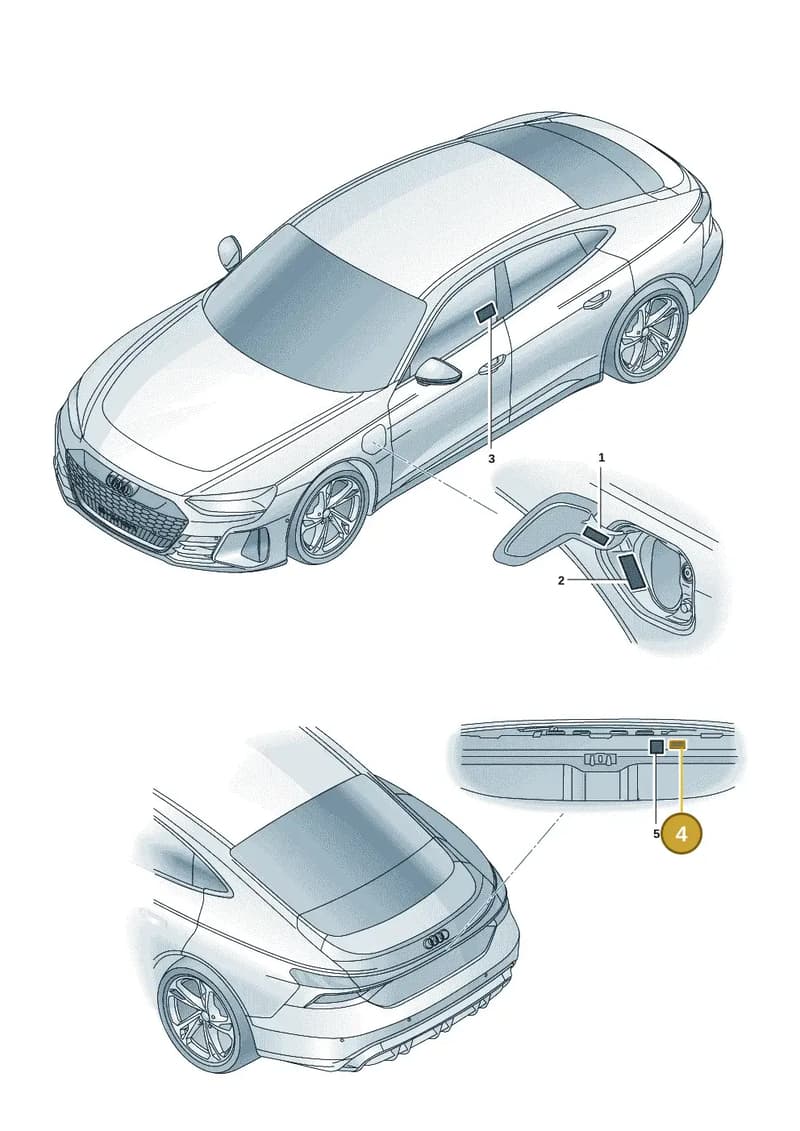 9J1010539 — Audi RS e-tron GT (2020-2025) diagram 4j1010030, position 4