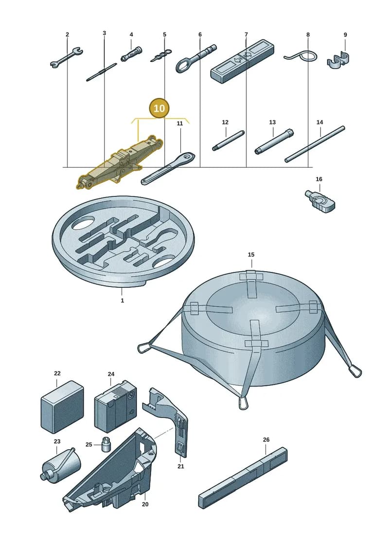 9J1011029 — Audi RS e-tron GT (2020-2025) diagram 4j1011100, position 10
