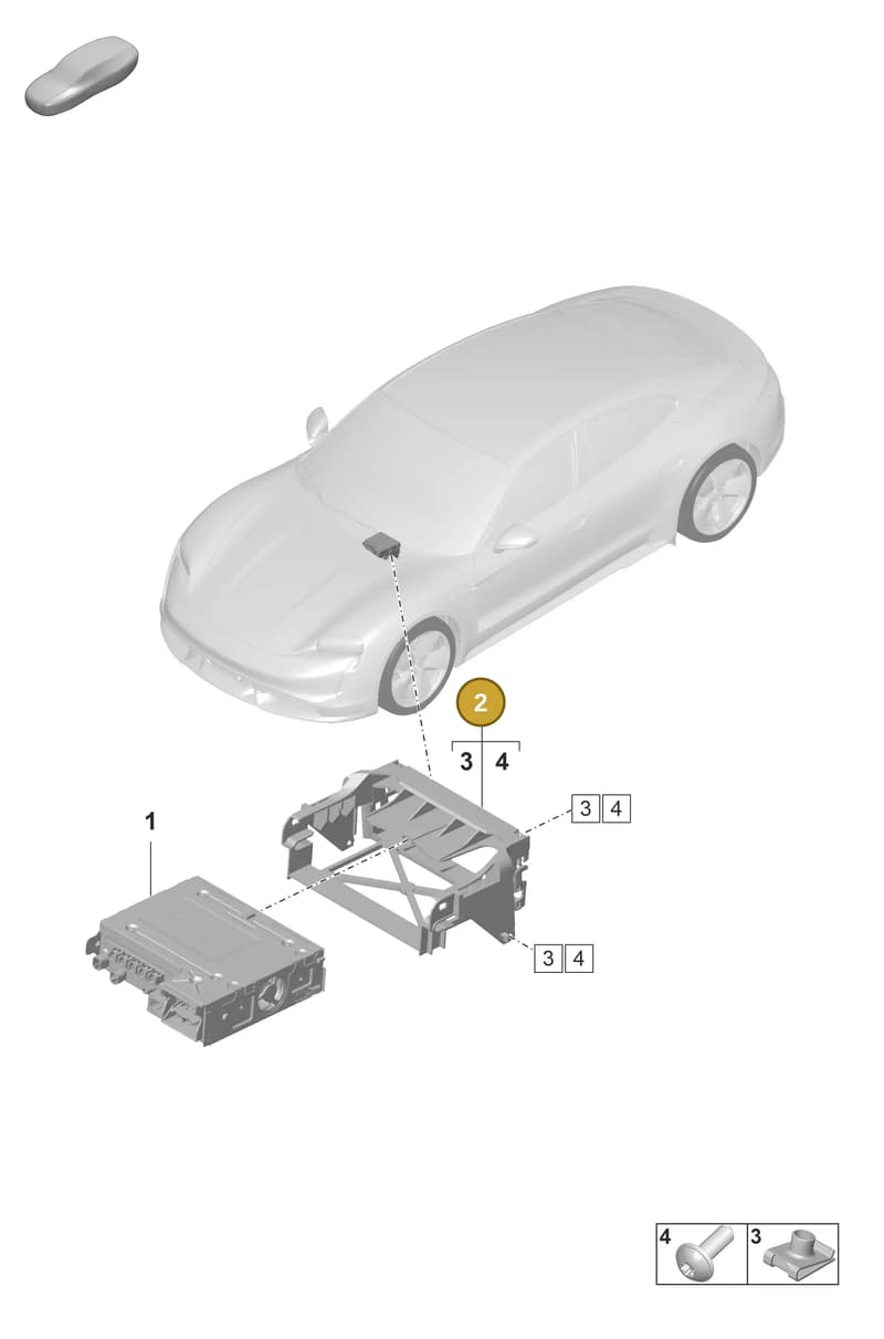 9J1035210A — Porsche Taycan Sport Turismo (2023-2025) diagram p56911000, position 2