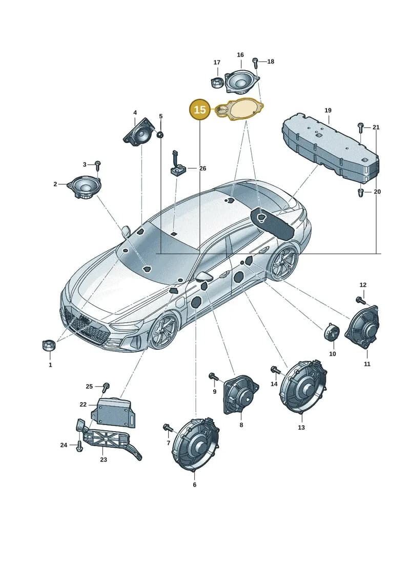 9J1035241A — Audi RS e-tron GT (2020-2025) diagram 4j1035350, position 15