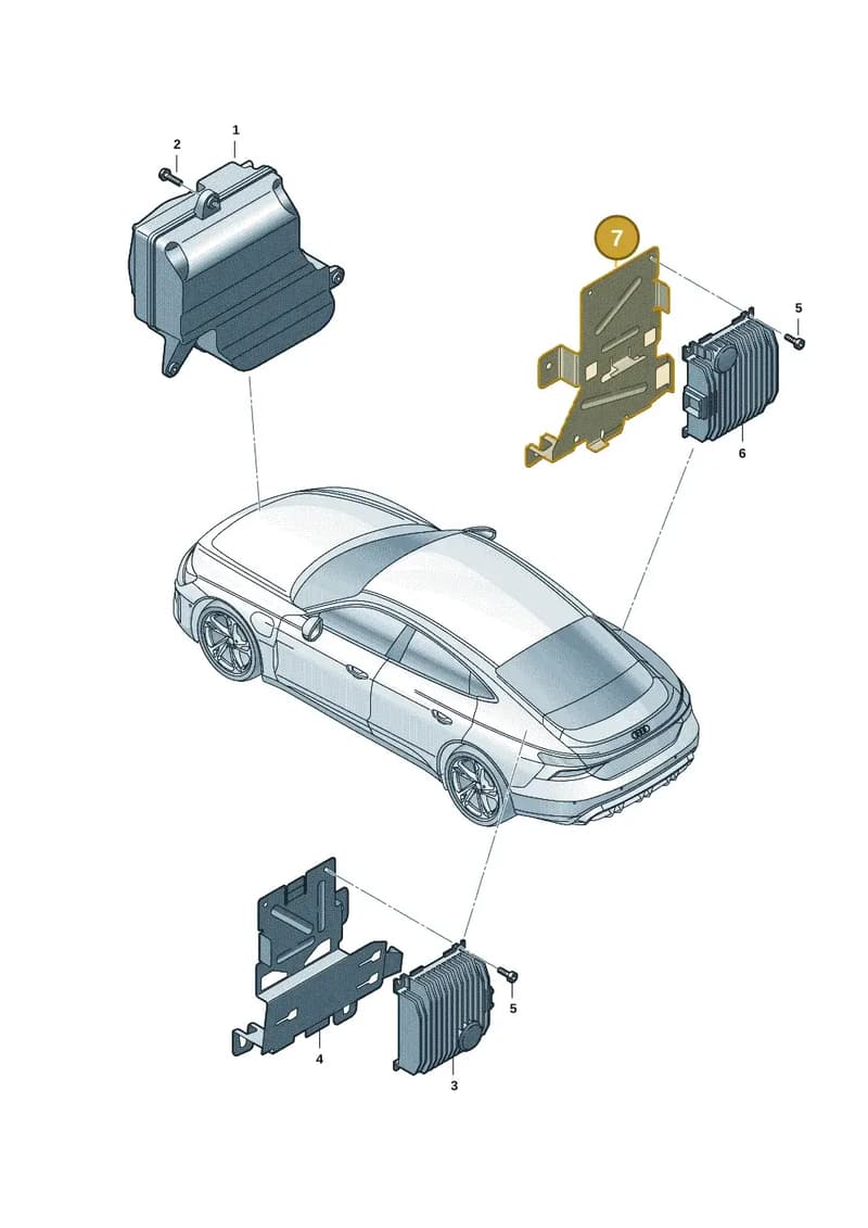 9J1035243D — Audi RS e-tron GT (2020-2025) diagram 4j1035250, position 7