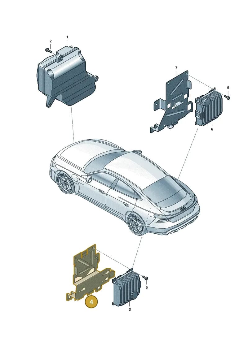 9J1035243E — Audi RS e-tron GT (2020-2025) diagram 4j1035250, position 4