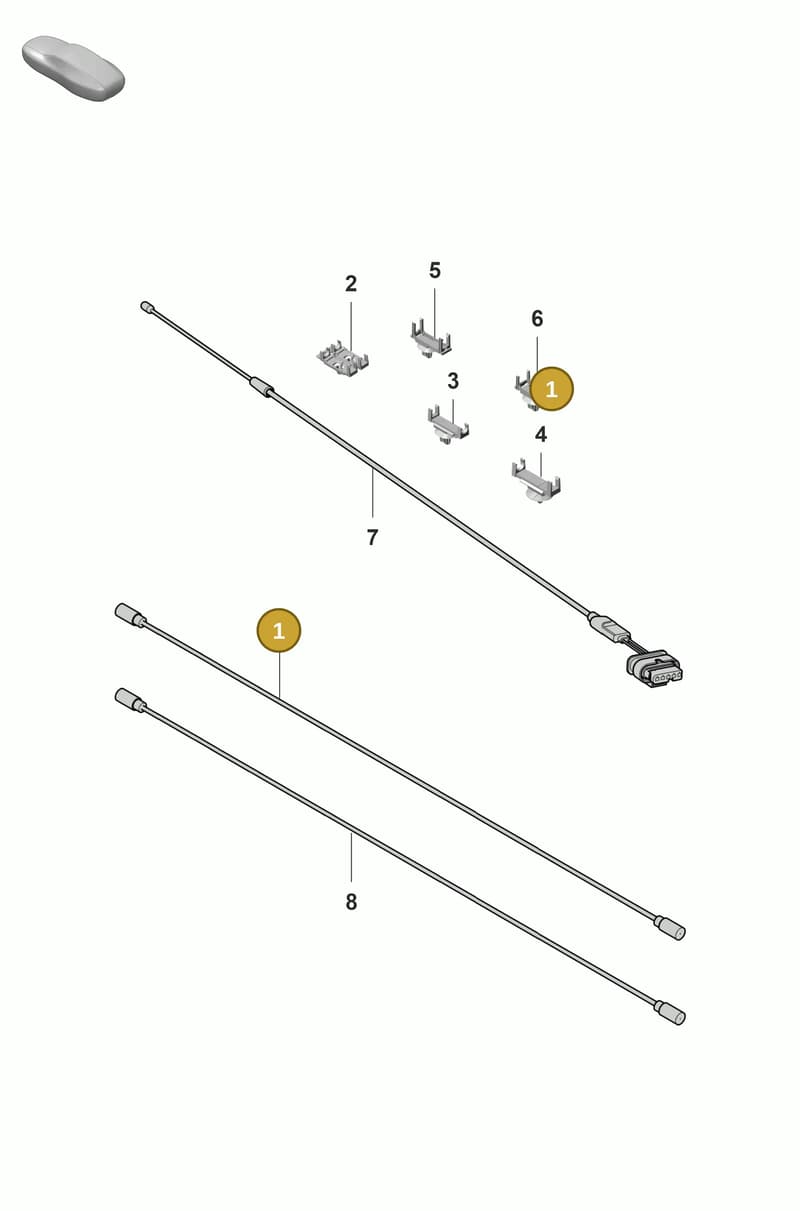 9J1035285A — Porsche Panamera (2020-2023) diagram p58911020, position 1