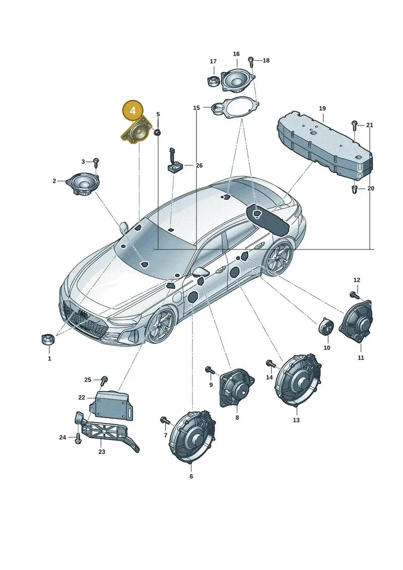 9J1035362 — Audi RS e-tron GT (2020-2025) diagram 4j1035350, position 4