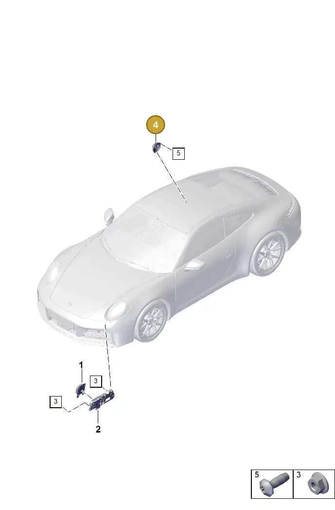9J1035413 — Porsche 911 (2024-2025) diagram p63901600, position 4