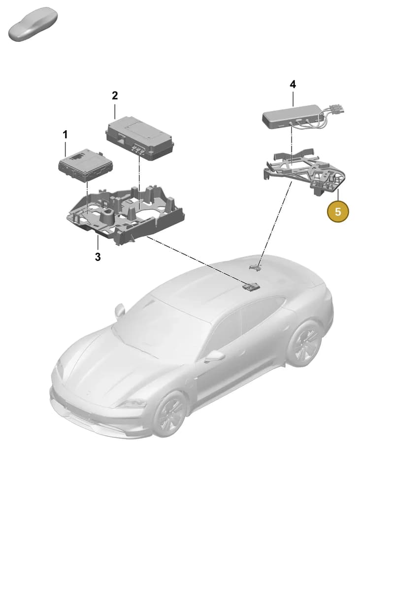 9J1035595 — Porsche Taycan Sport Turismo (2023-2025) diagram p64901700, position 5