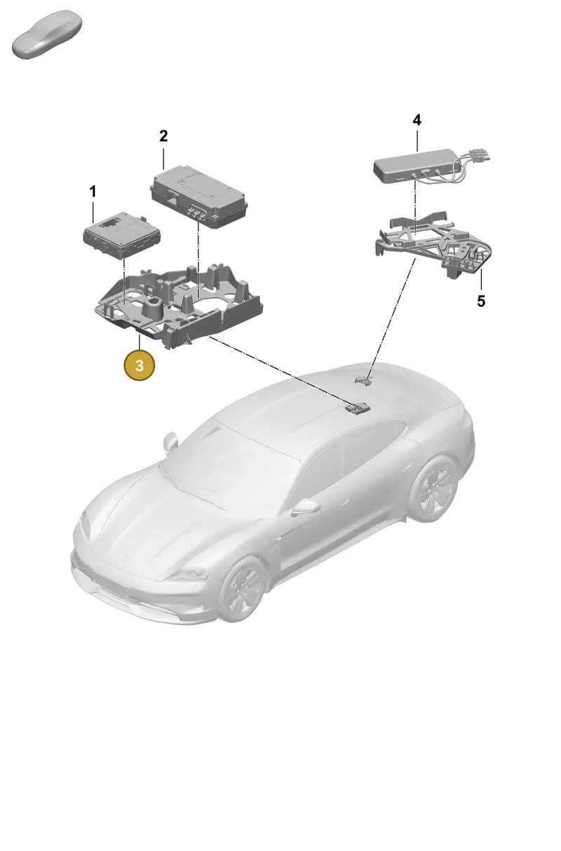 9J1035720 — Porsche Taycan Sport Turismo (2023-2025) diagram p64901700, position 3