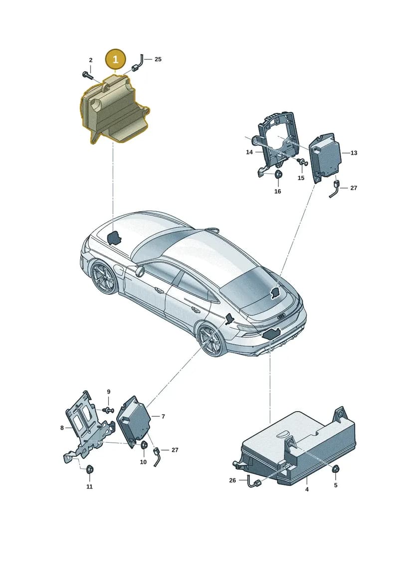 9J1035916B — Audi RS e-tron GT (2020-2025) diagram 4j1035260, position 1
