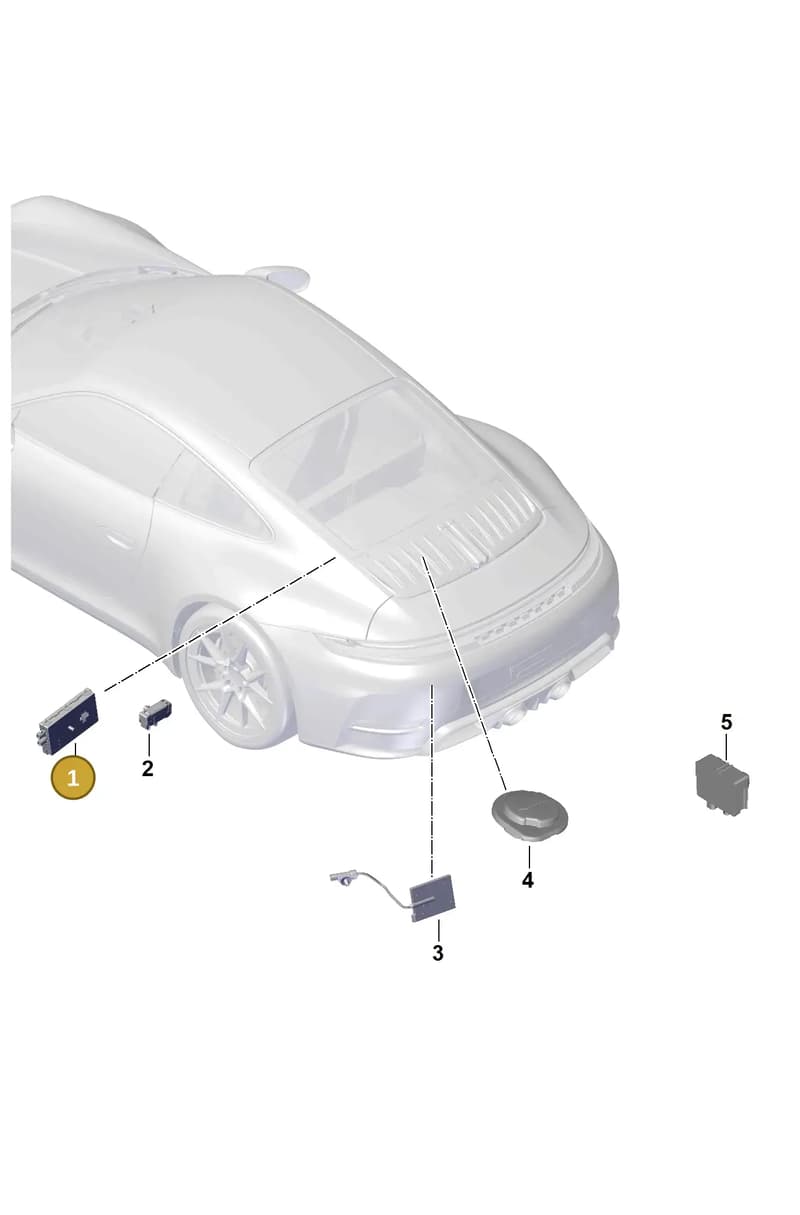 9J1051515E — Porsche 911 (2024-2025) diagram p63911300, position 1