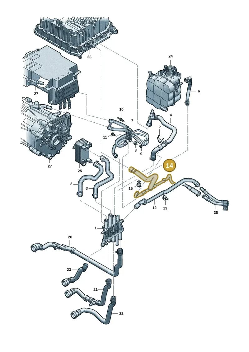 9J1121070D — Audi RS e-tron GT (2020-2025) diagram 4j1121150, position 14