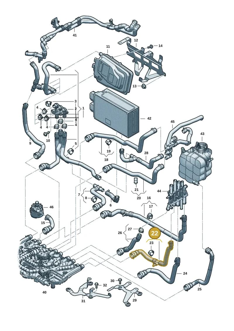 9J1121096B — Audi RS e-tron GT (2020-2025) diagram 4j1121120, position 22
