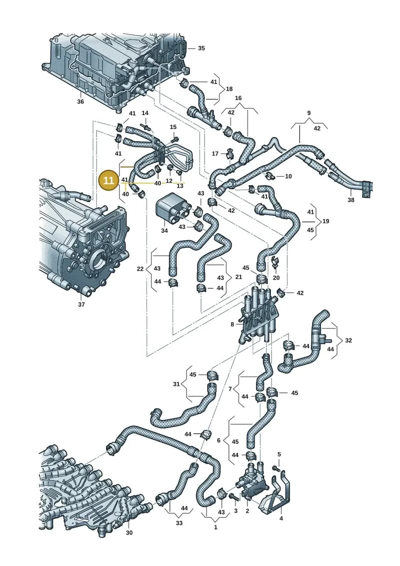 9J1121162C — Audi RS e-tron GT (2020-2025) diagram 4j1121050, position 11