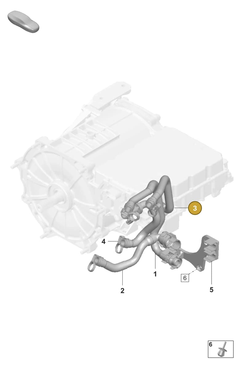 9J1121177 — Porsche Taycan Sport Turismo (2019-2024) diagram p56155550, position 3