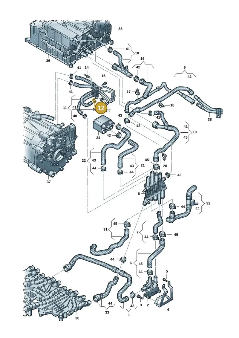 9J1121268 — Audi RS e-tron GT (2020-2025) diagram 4j1121050, position 12
