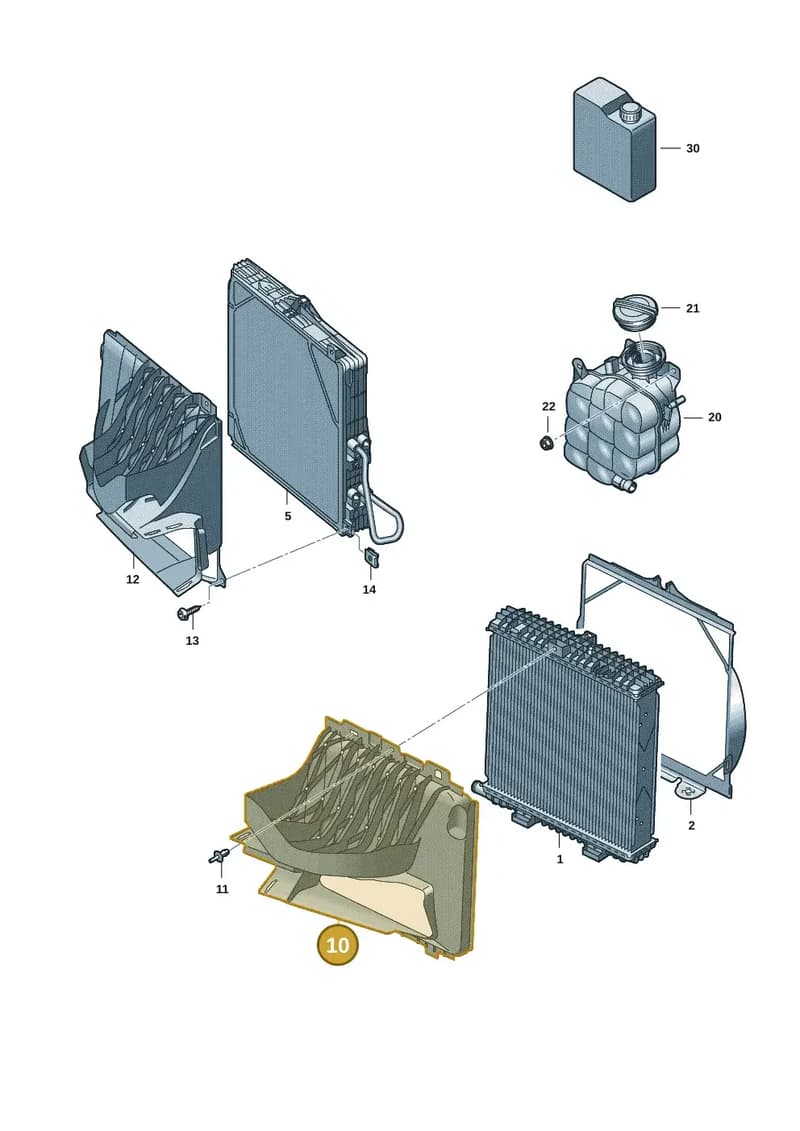 9J1121333A — Audi RS e-tron GT (2020-2025) diagram 4j1121070, position 10