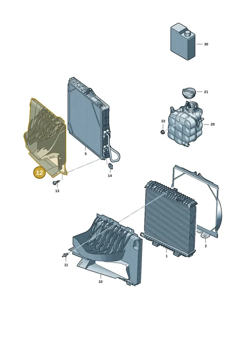 9J1121334AA — Audi RS e-tron GT (2020-2025) diagram 4j1121070, position 12