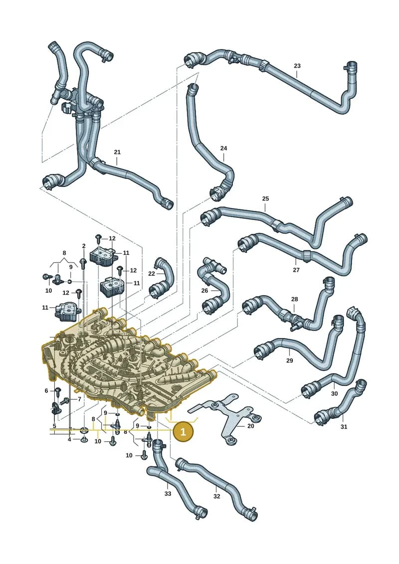9J1121406E — Audi RS e-tron GT (2020-2025) diagram 4j1121110, position 1