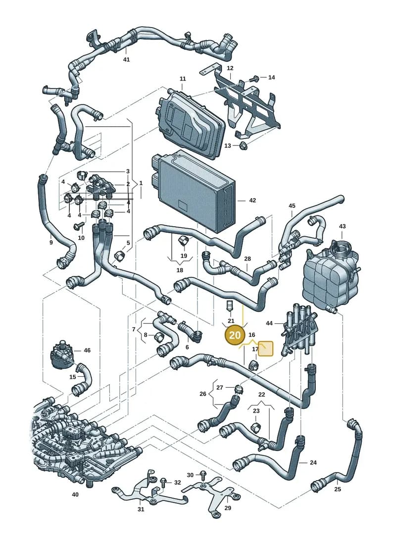 9J1121448C — Audi RS e-tron GT (2020-2025) diagram 4j1121120, position 20