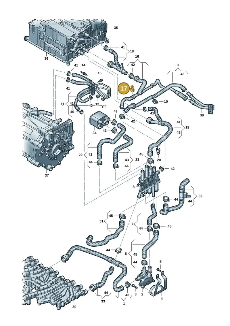9J1121522 — Audi RS e-tron GT (2020-2025) diagram 4j1121050, position 17