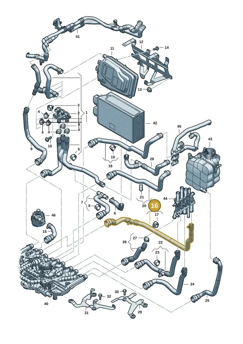 9J1121612B — Audi RS e-tron GT (2020-2025) diagram 4j1121120, position 16