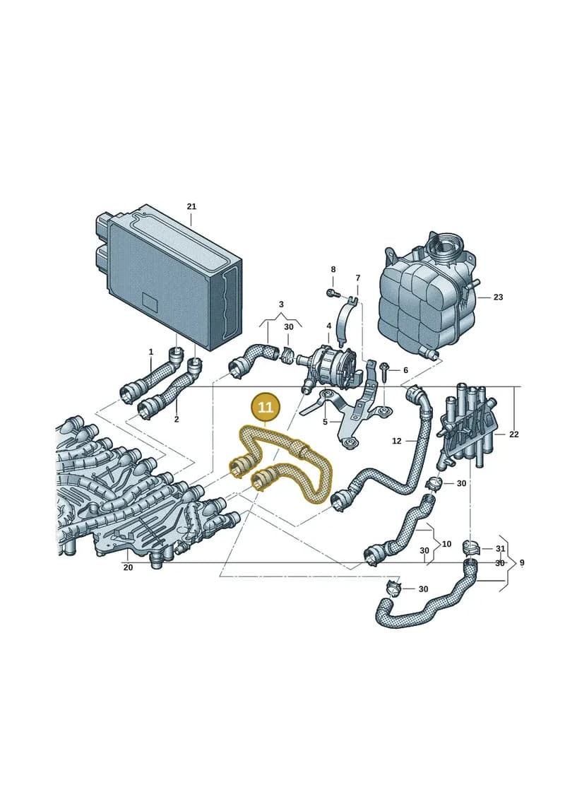 9J1121624 — Audi RS e-tron GT (2020-2025) diagram 4j1121020, position 11