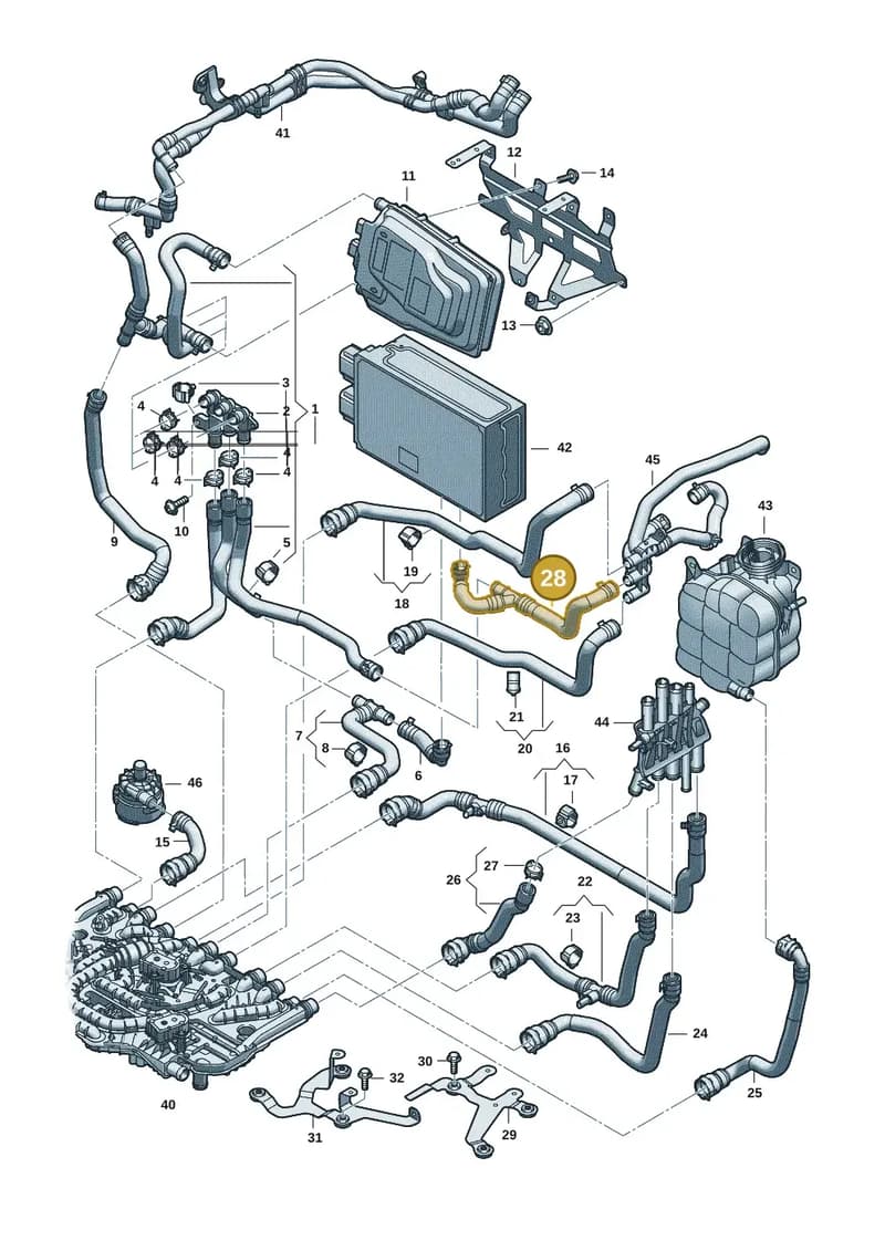 9J1121625B — Audi RS e-tron GT (2020-2025) diagram 4j1121120, position 28