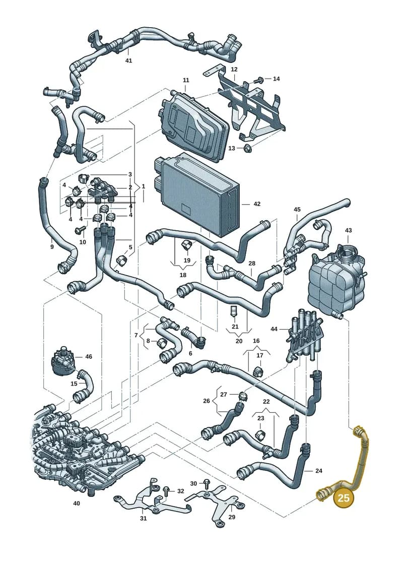 9J1121626A — Audi RS e-tron GT (2020-2025) diagram 4j1121120, position 25