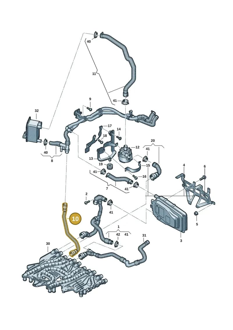 9J1121629 — Audi RS e-tron GT (2020-2025) diagram 4j1121030, position 10