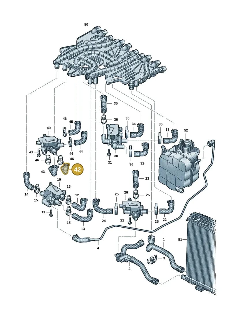9J1121642 — Audi RS e-tron GT (2020-2025) diagram 4j1121000, position 42