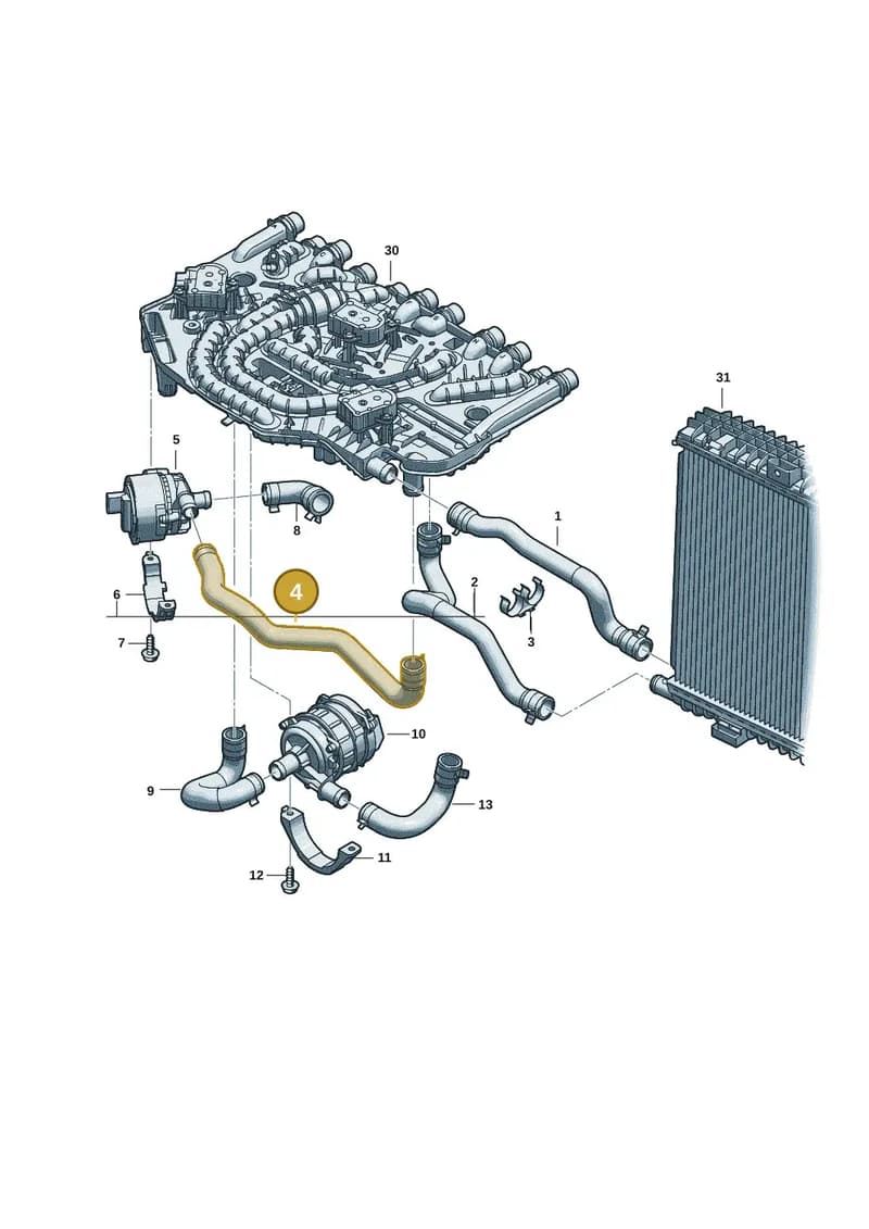 9J1121649B — Audi RS e-tron GT (2020-2025) diagram 4j1121100, position 4