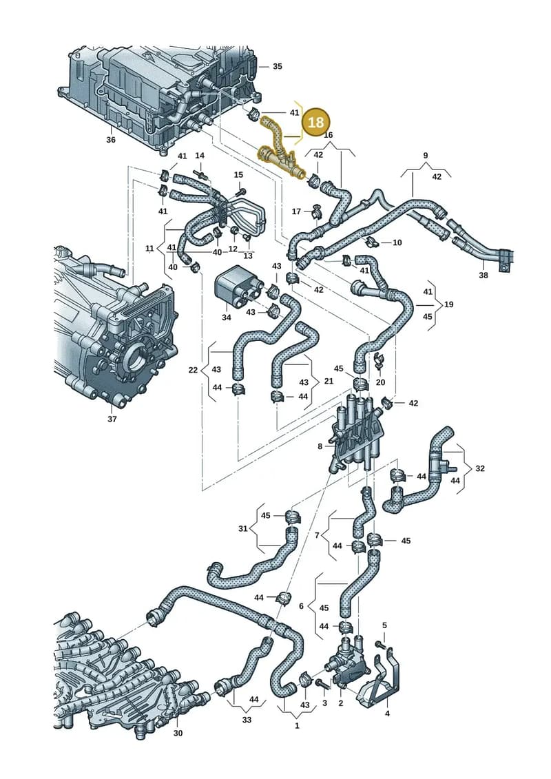 9J1121661 — Audi RS e-tron GT (2020-2025) diagram 4j1121050, position 18