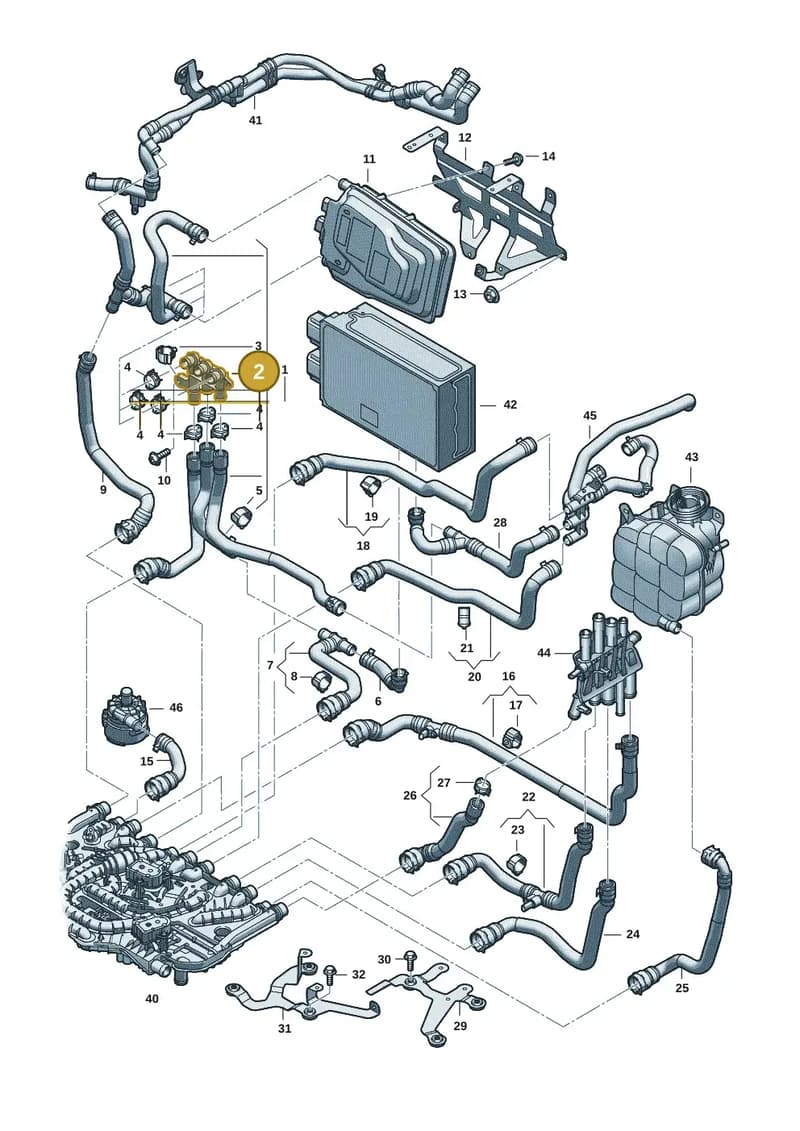 9J1121703A — Audi RS e-tron GT (2020-2025) diagram 4j1121120, position 2