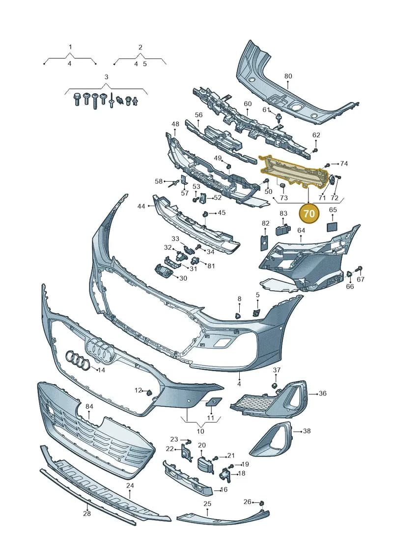 9J1121753EOK1 — Audi RS e-tron GT (2020-2025) diagram 4j1807200, position 70