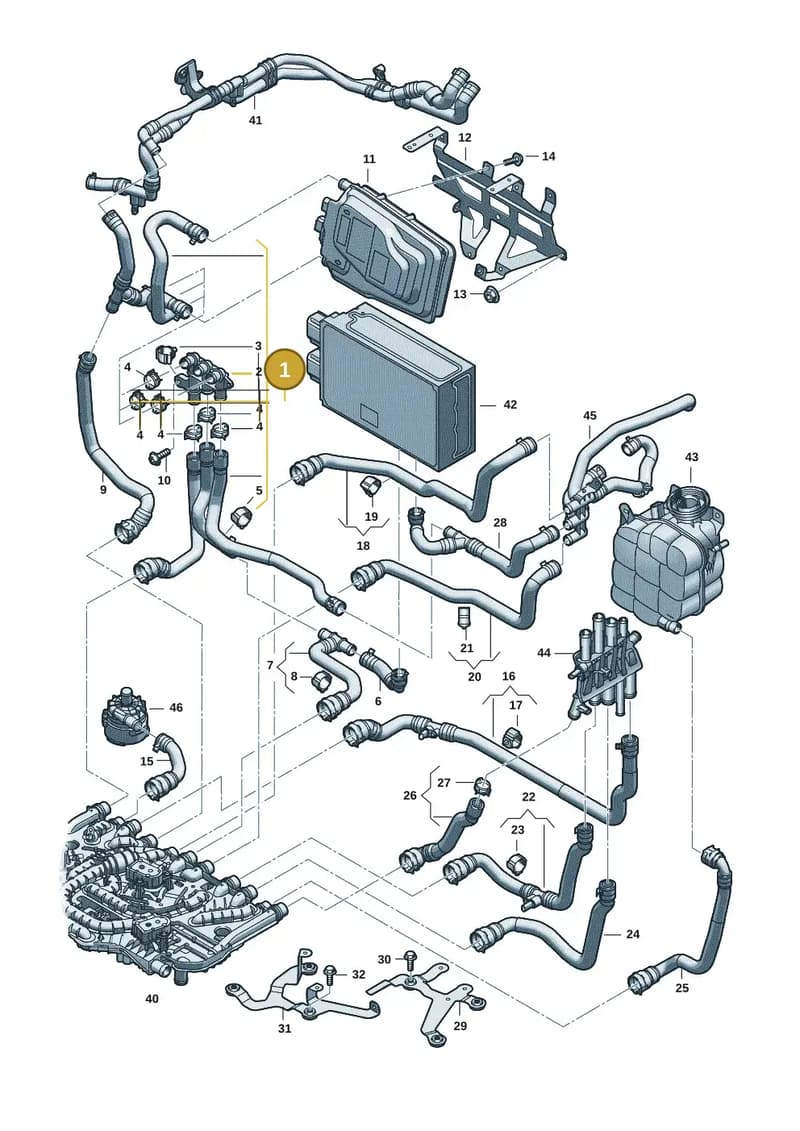 9J1122058C — Audi RS e-tron GT (2020-2025) diagram 4j1121120, position 1