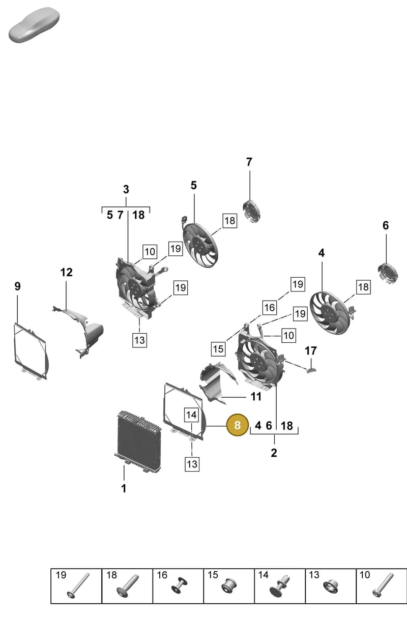9J1122355A — Porsche Taycan Sport Turismo (2023-2025) diagram p64155200, position 8