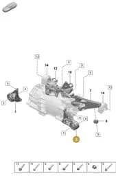 9J1199161B Porsche Engine Brackets