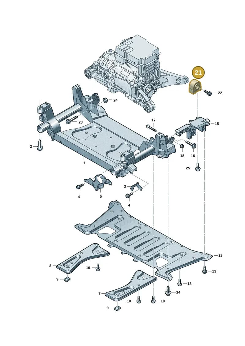 9J1399111M — Audi RS e-tron GT (2020-2025) diagram 4j1399000, position 21