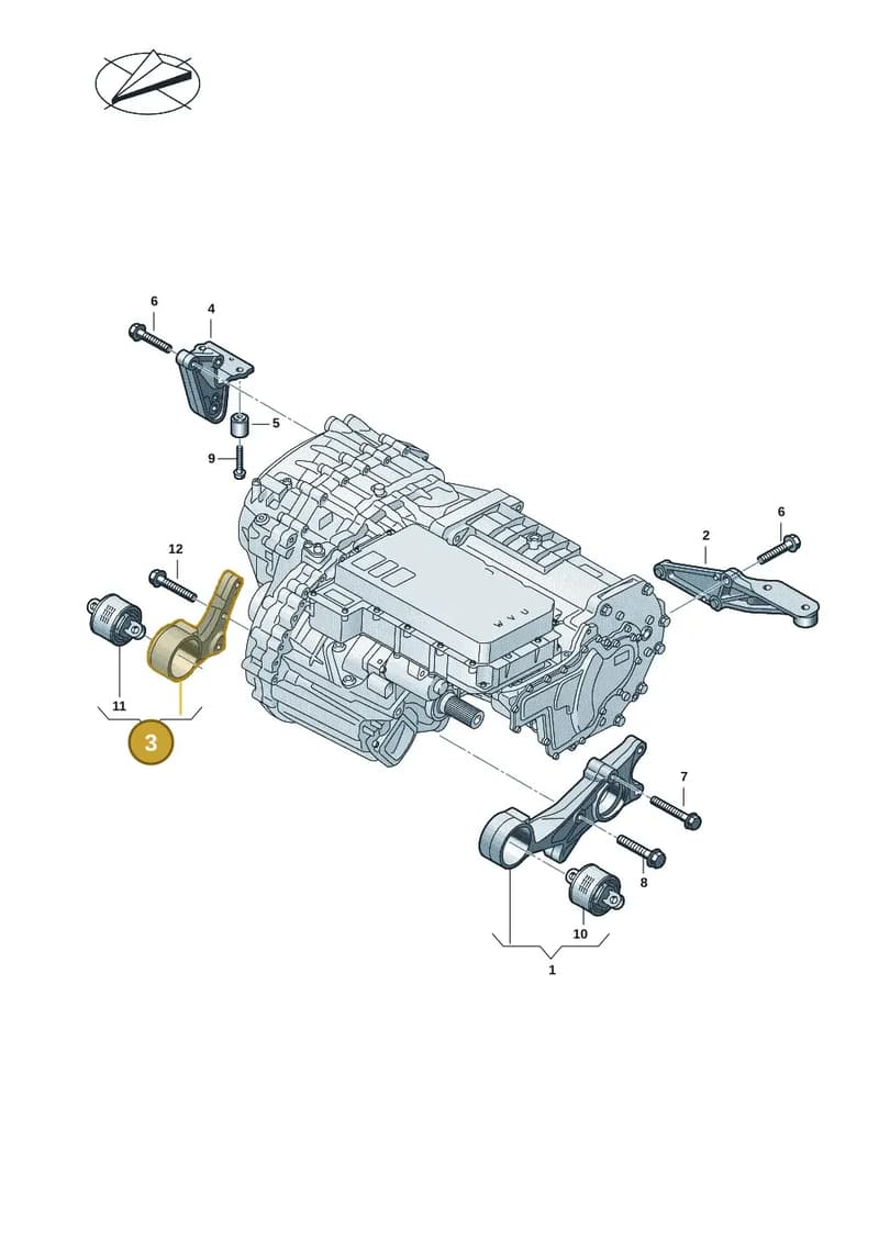 9J1399225A — Audi RS e-tron GT (2020-2025) diagram 4j1901600, position 3
