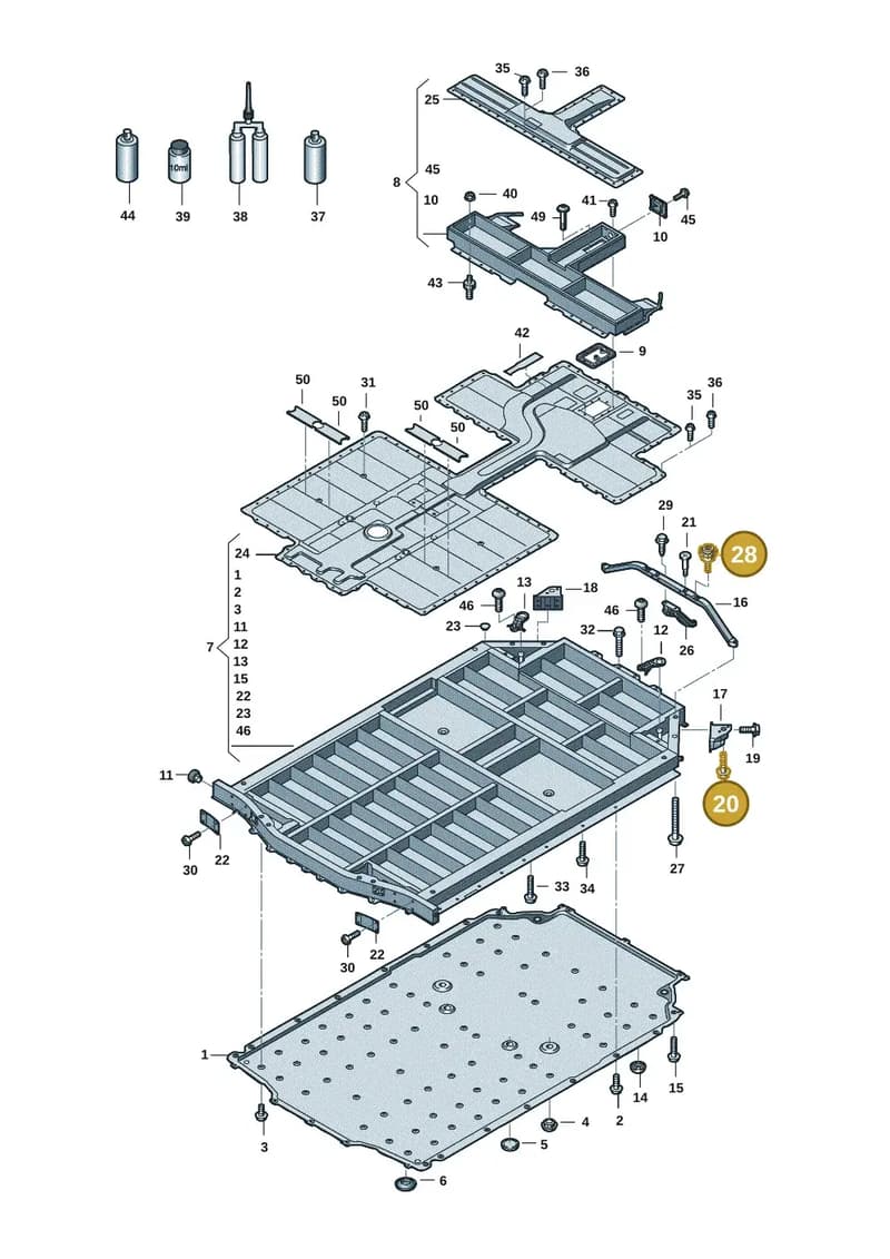 9J1399663 — Audi RS e-tron GT (2020-2025) diagram 4j1915520, position 20+28